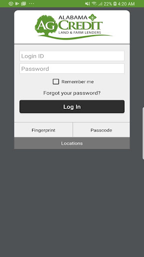 Android application Alabama Ag Credit Ag Banking screenshort