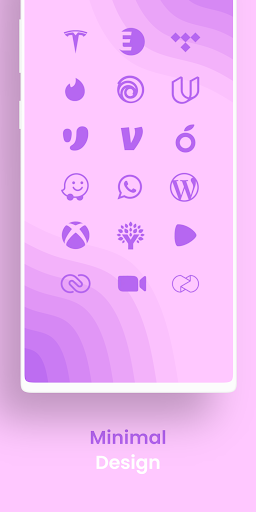 Purple Minimal - Icon Pack
