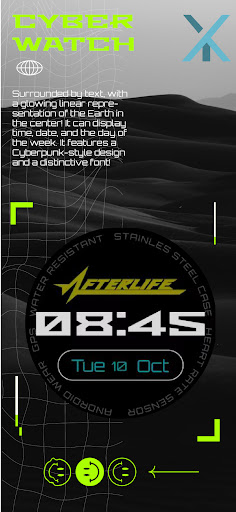 Cyber Watch Face Screen 2