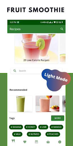 Android application Fruit Smoothie Recipes Offline screenshort