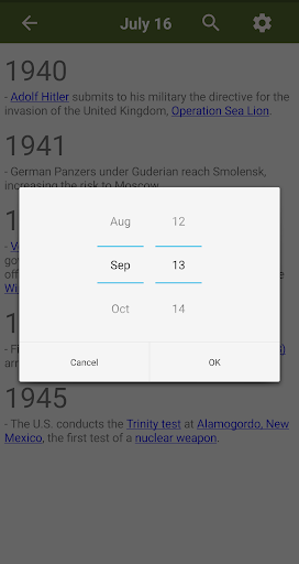 Day By Day - Military History