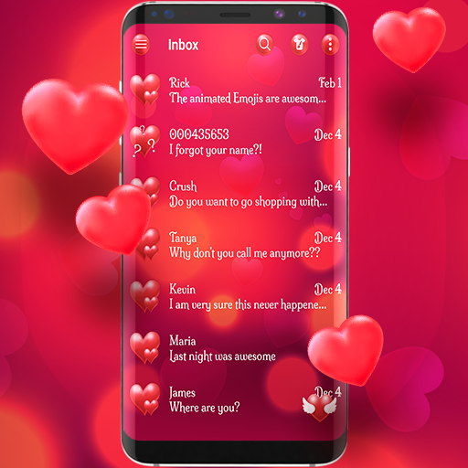 Romantic love red color theme 4.0.14 Icon