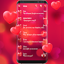 Romantic love red color theme