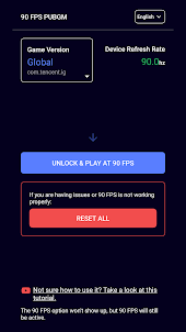 90 FPS for PUBGM | Unlock tool