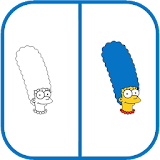 How To Draw The Simpsons Marge icon