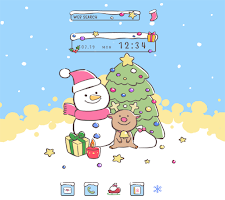 screenshot of Christmas Snowman Theme +HOME