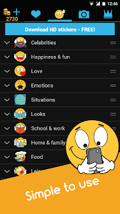 Emojidom emoticons for texting Screenshot