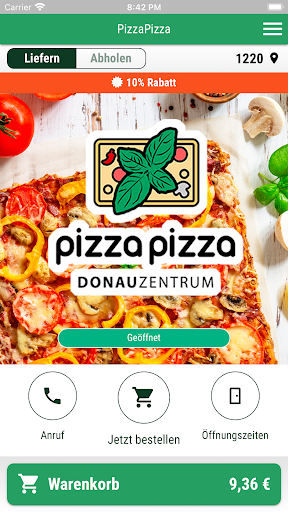 Android application PizzaPizza Donauzentrum screenshort