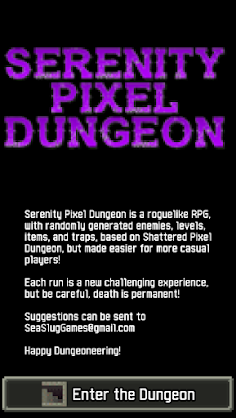 Serenity Pixel Dungeon - Screenshot 1