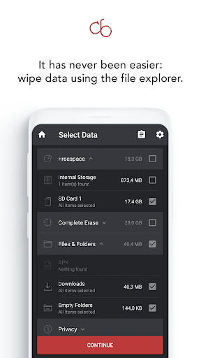 Screenshot of Data Eraser App - Wipe Data