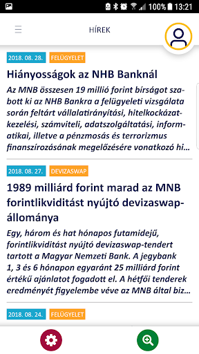Pénzügyi Navigátor Screen 2