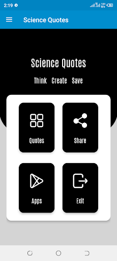 Android application Science Quotes App screenshort
