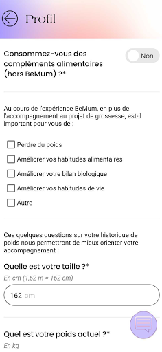 BeMum Screen 3