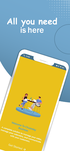 Android application Chuzeday for business screenshort
