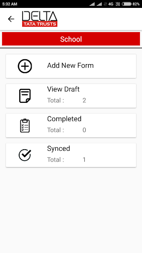 Android application DELTA - TRAINING DEMO screenshort