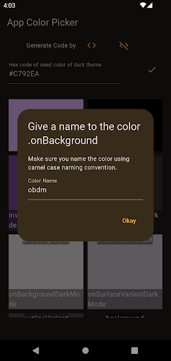 Color Picker for Flutter Screen 3