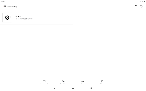 Screenshot of Faith Family