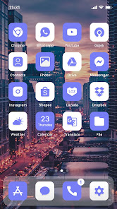 Wow Soft Blue Theme, Icon Pack 202201202 APK + Мод (Unlimited money) за Android