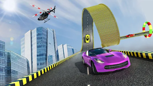 منحدر ميجا: لعبة GT Car Stunt
