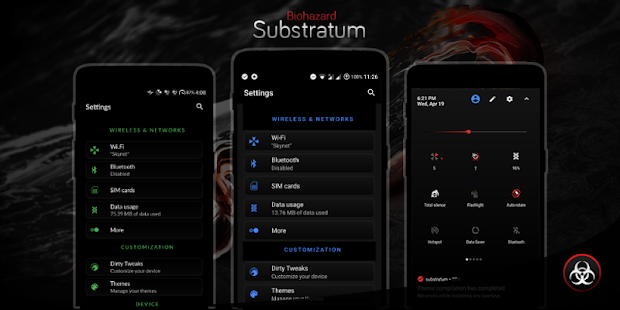 Biohazard Substratum Theme Screenshot