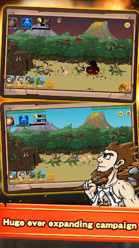 Android application Caveman War Battle screenshort