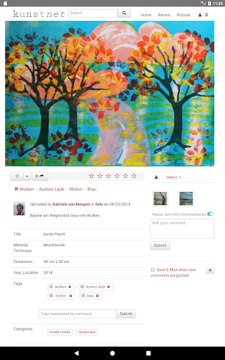 kunstnet - Art Community Screen 3