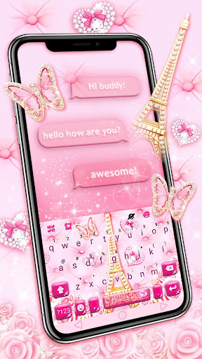 Romantic Paris Love Keyboard T Screen 2