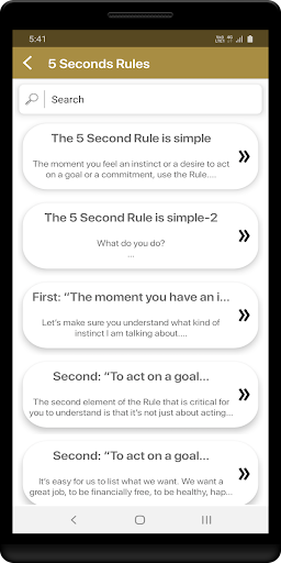 Android application 5 Seconds Rules screenshort