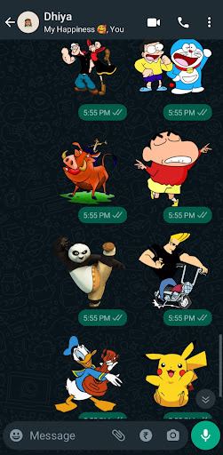 Android application Cartoon Stickers screenshort