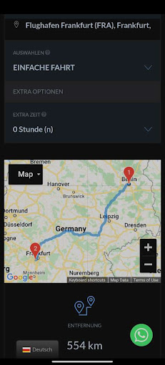 Android application fh-flughafentransfer screenshort