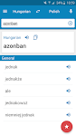 screenshot of Hungarian-Polish Dictionary