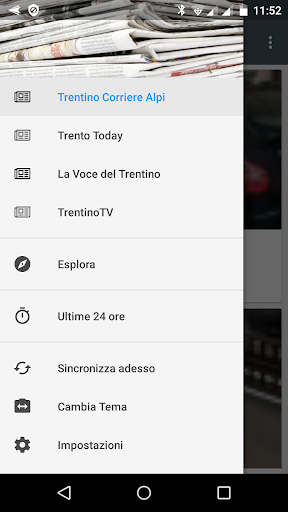Android application Trento notizie locali screenshort
