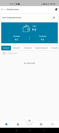 Android application AorderZone Store App screenshort