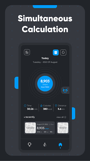 Android application ActivityFit Health Tracker screenshort