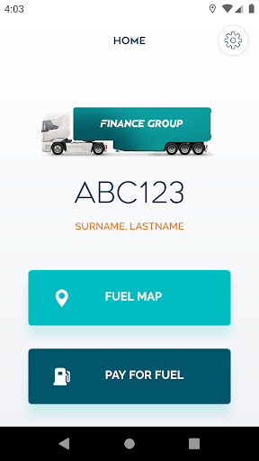 FG FUEL App Screen 2