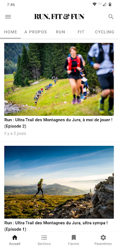 Android application Run Fit Fun screenshort