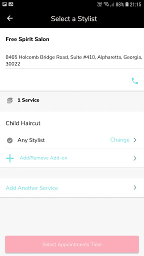 Free Spirit Salon Screen 3