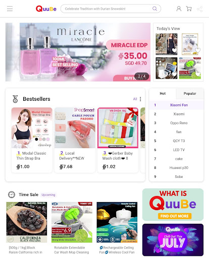 Android application QuuBe for Tablet screenshort