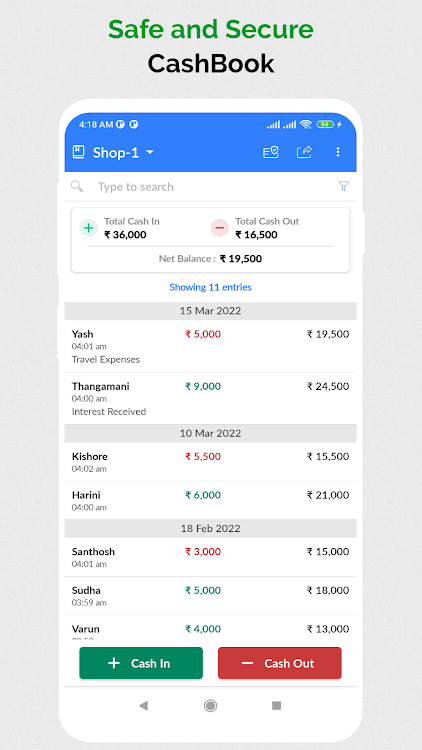 Cash Book -Transaction Manager - 1.6 - (Android)