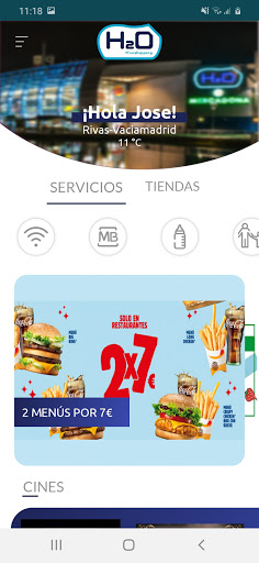 Android application Centro Comercial H2O screenshort