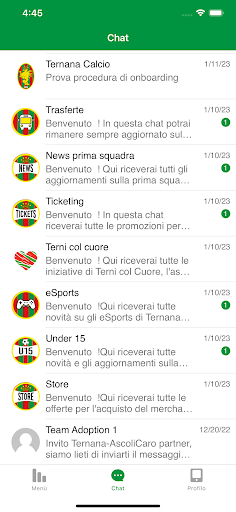 Android application Noi Ternana screenshort