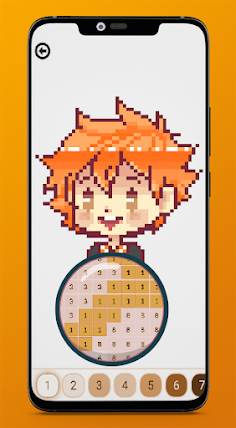 Color By Number Haikyu - Screenshot 2