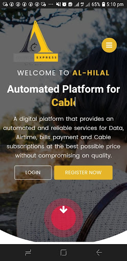 Android application Al Hilal Express screenshort