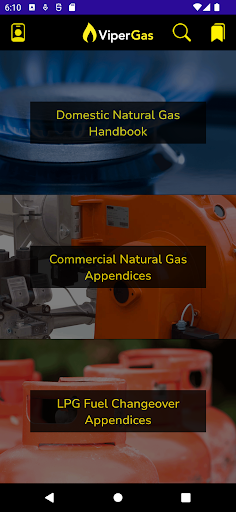 Android application ViperGas screenshort