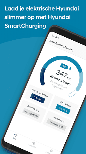 Android application Hyundai SmartCharging screenshort
