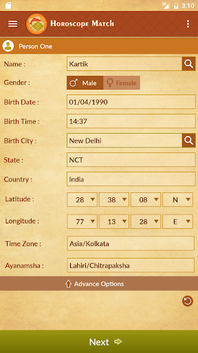 Horoscope Match Screen 3