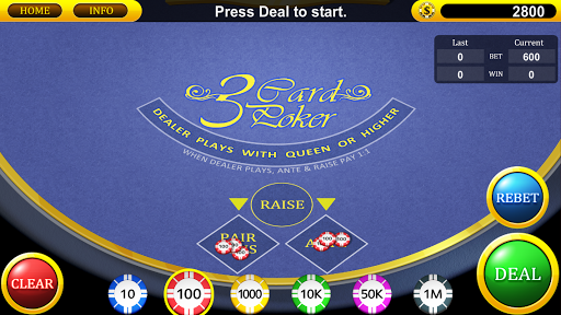 Three Card Poker Screen 2