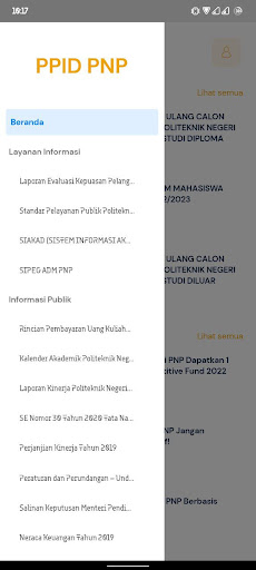 Android application PPID PNP screenshort