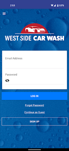 Android application West Side Car Wash screenshort