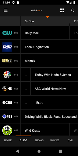 Screenshot of VNET Fiber TV